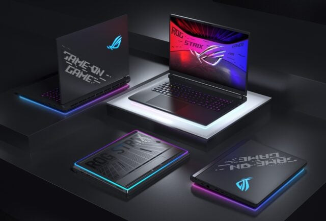 The updated ROG Strix SCAR 16 and 18 models feature AniMe Vision on the exterior, along with new Intel and NVIDIA components inside.