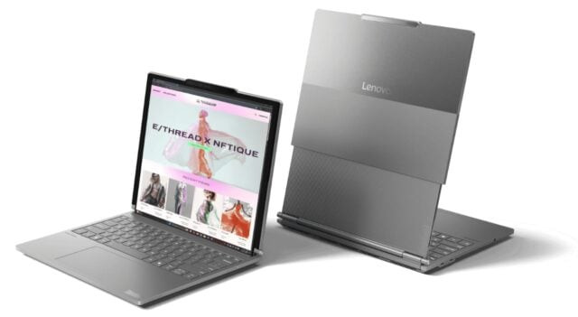 Lenovo unveils the world's first laptop with a sliding display