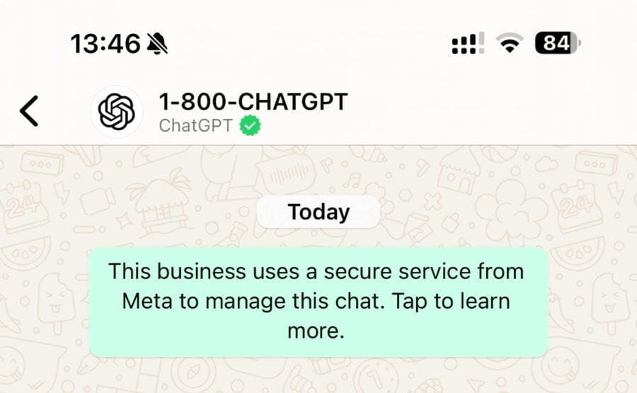 WhatsApp users can now send images and voice messages to ChatGPT