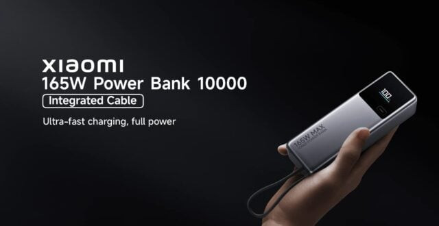 Xiaomi announces new 165W power bank with built-in USB-C cable