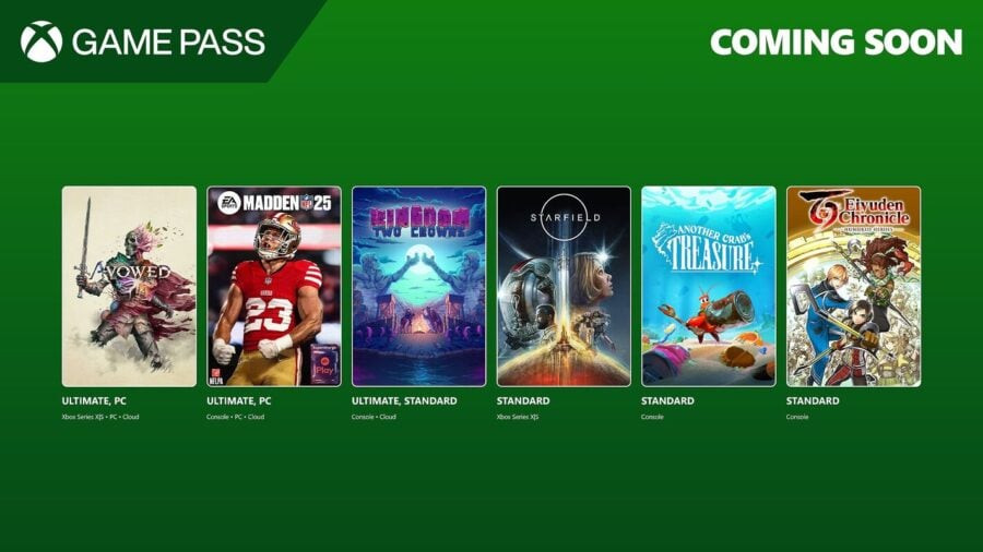 Xbox/PC Game Pass catalog additions in the first half of February 2025