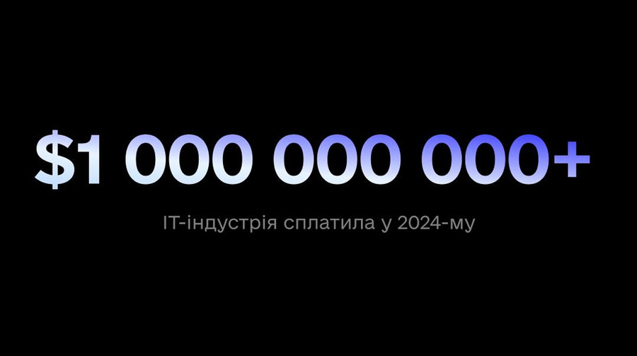 IT-індустрія України у 2024 році сплатила $1 мільярд податків