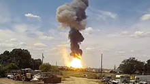 Firefly Alpha rocket booster catches fire during test in Texas