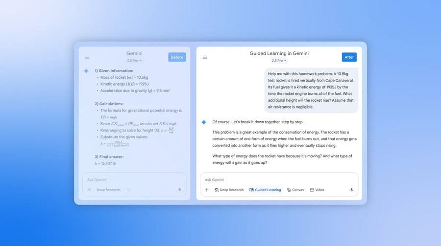 Google adds tutor mode to Gemini