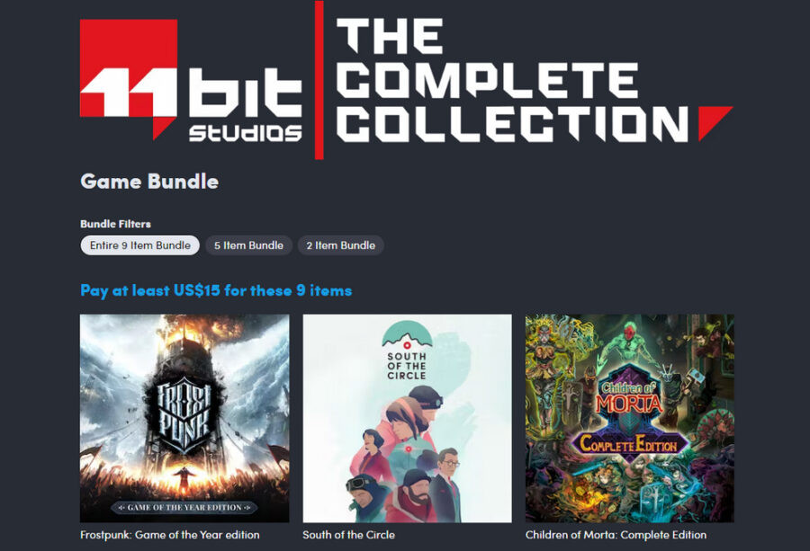Усі ігри 11 Bit Studios за $15 та допомога Україні