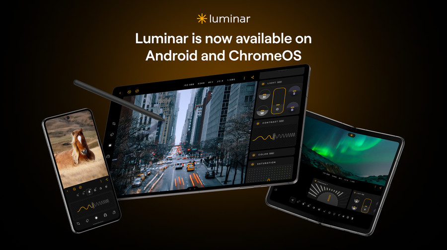 Luminar photo editor from Ukrainian Skylum is now available on Android and ChromeOS