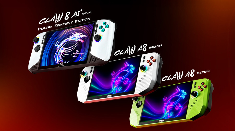 MSI представила портативну приставку Claw A8 та оновлення для 8 AI+, а також нові ноутбуки