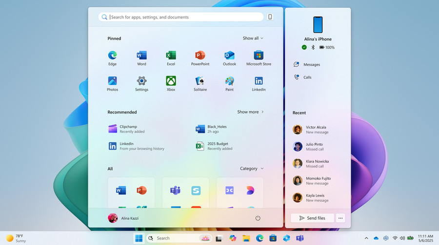 Microsoft тестує нове меню Пуск у Windows 11