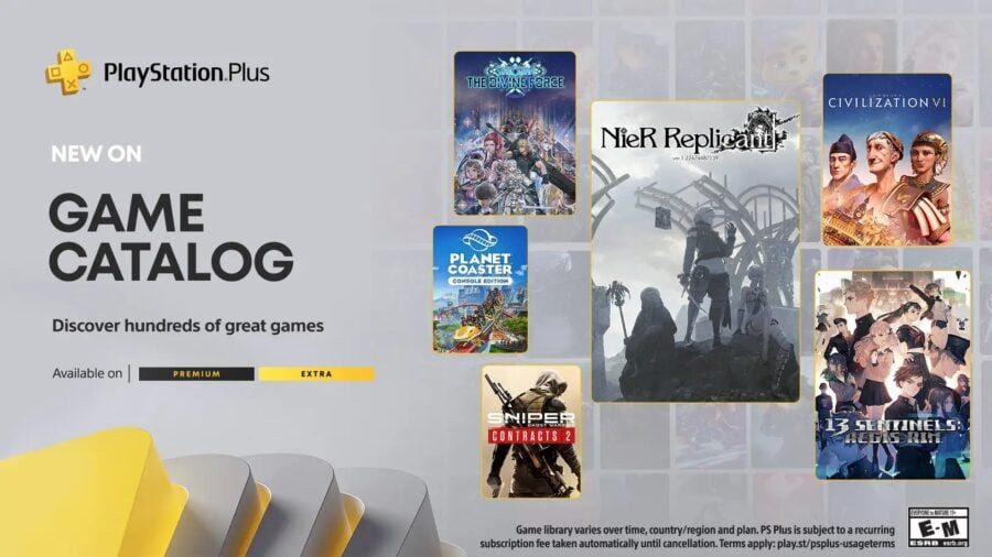 Free games for PS Plus Extra and Premium in September: NieR Replicant ver.1.22474487139..., Sid Meier's Civilization VI and more