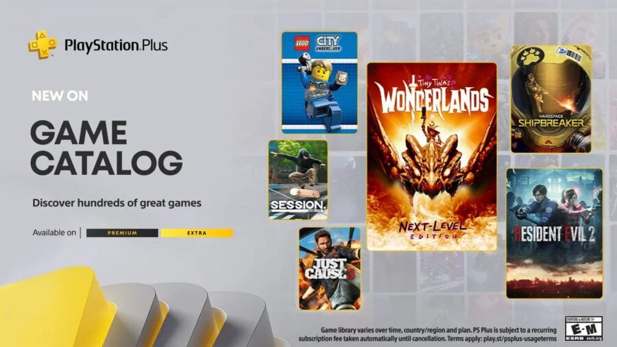 Безплатні ігри для PS Plus Extra та Premium у січні: Resident Evil 2, Tiny Tina’s Wonderlands, Just Cause 3 та інші