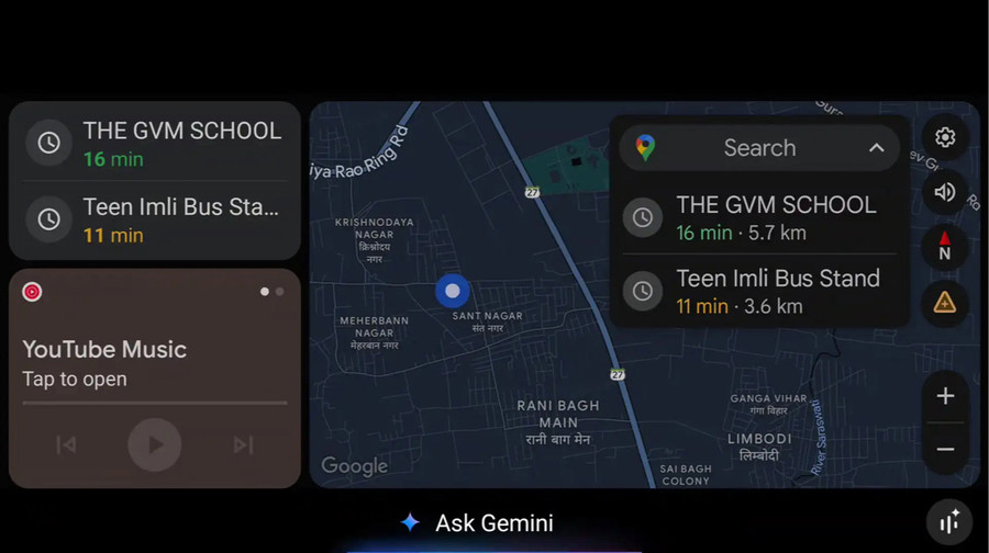 Google Gemini зʼявиться в Android Auto