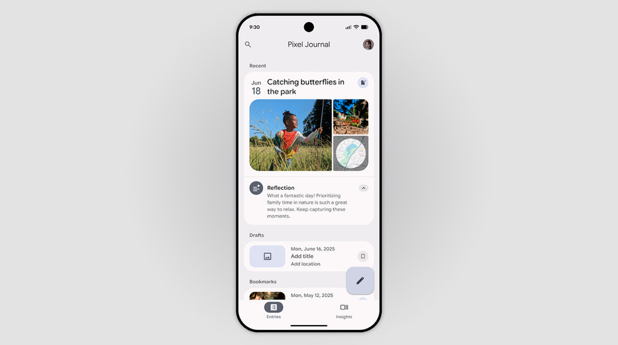Google випустила додаток для Pixel 10 з ШІ-функціями для ведення щоденника
