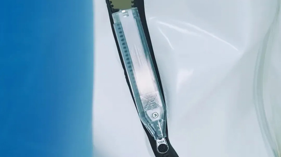 Japanese company YKK has created a self-propelled zipper