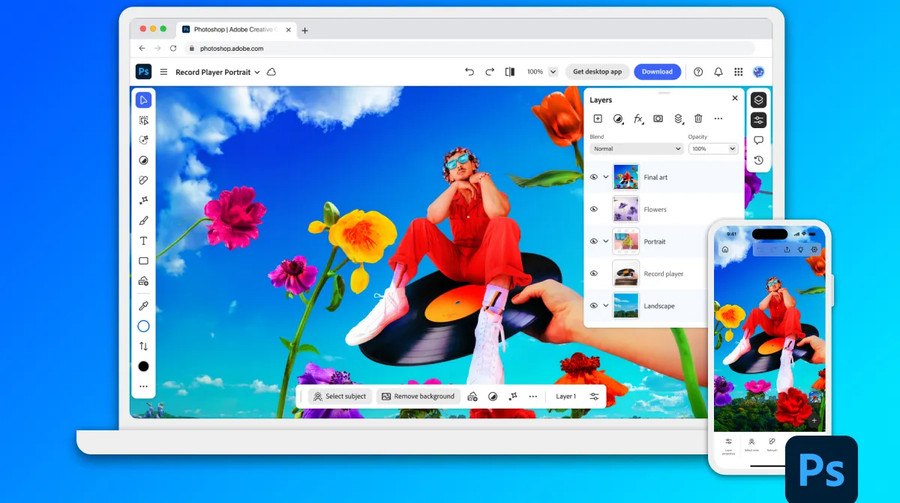 Adobe представила новий Photoshop для смартфонів з підтримкою ШІ та інтеграцією з вебверсією