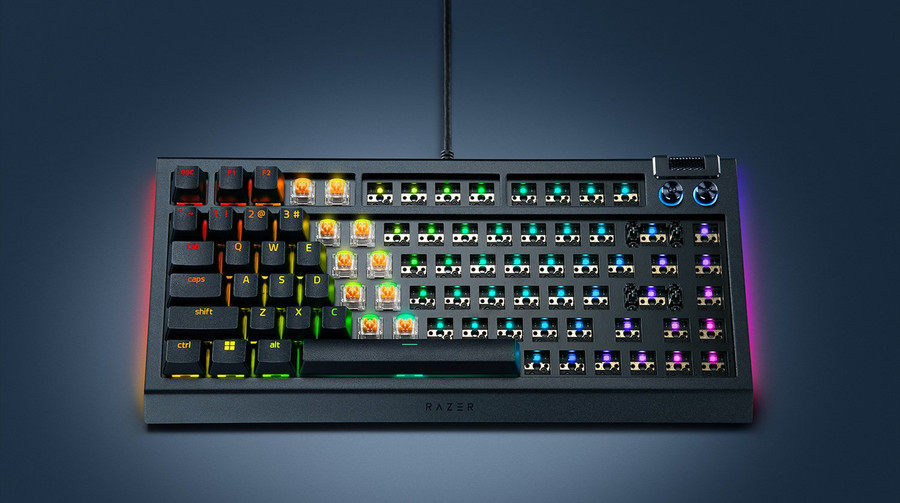 Razer випустила першу механічну клавіатуру без клавіш для збірки вручну