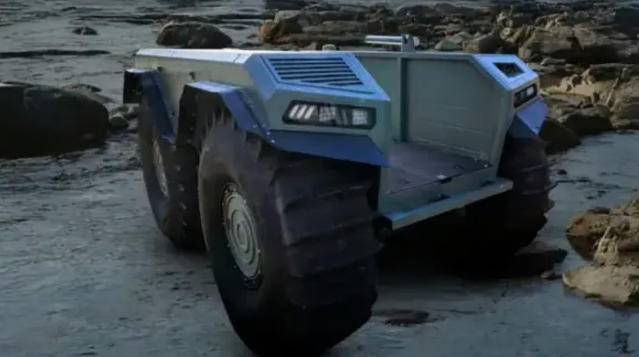 У Львові презентували наземний дрон-амфібію UNEX UGV, створений для потреб ЗСУ