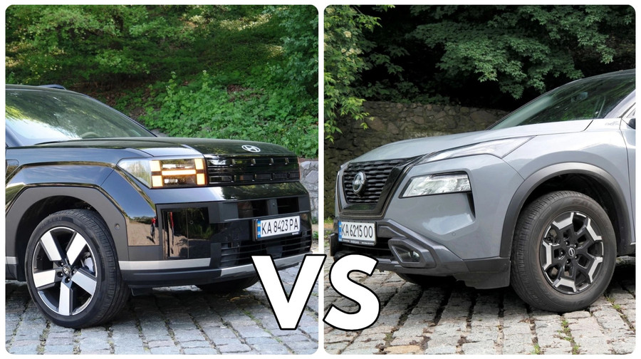 Hyundai Santa Fe vs. Nissan X-Trail: дуель-тест про 7-місні салони й не тільки