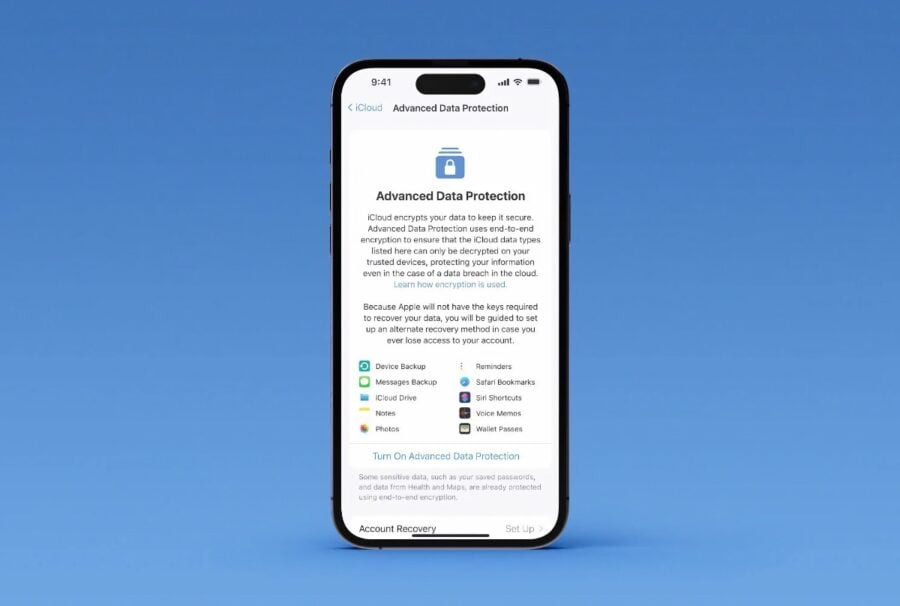 Apple запускає Advanced Data Protection – розширений захист даних, який забезпечує наскрізне шифрування інформації в iCloud