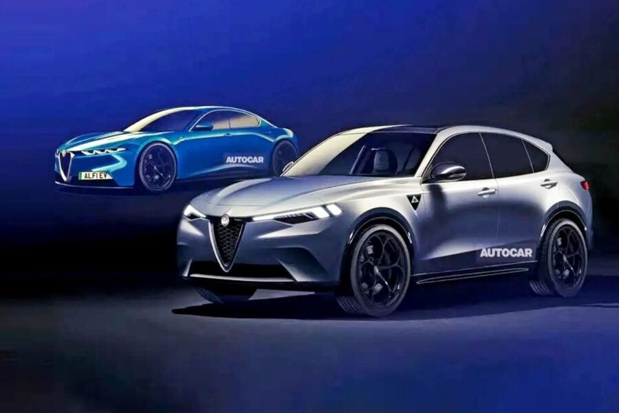 Alfa Romeo's next models are the Stelvio electric car and a large sedan