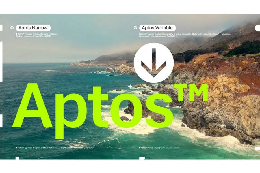 Microsoft has chosen Aptos as the new default font in Office applications