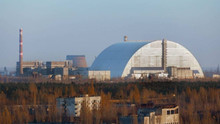 Russian soldiers dug trenches near the Chornobyl Nuclear Power Plant, confirms a video from a drone