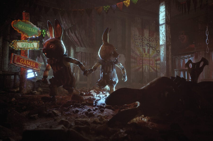 Carnival Hunt: an asymmetric multiplayer horror game about mechanical bunnies