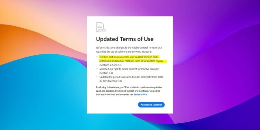 Adobe тепер може отримати повний доступ до контенту творців