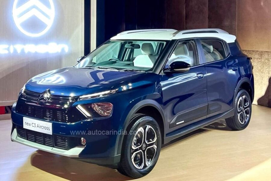 Indian debut of Citroen C3 Aircross: 4.3-meter body and 7-seater interior