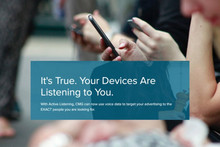 The company, which cooperates with Facebook, Google, and Amazon, is listening to users to collect data