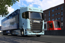 У Euro Truck Simulator 2 з’явилась друга електровантажівка – Scania S BEV
