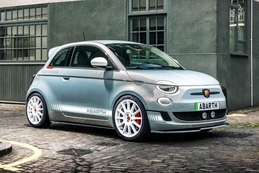 A hot version of the new FIAT 500e is being prepared, which will be called Abarth