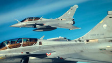 Formula 1 pilots Lewis Hamilton and Charles Leclerc took to the air on jet fighters