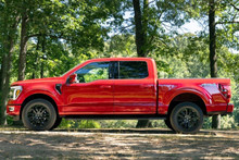 The updated Ford F-150 pickup truck has a door in the door