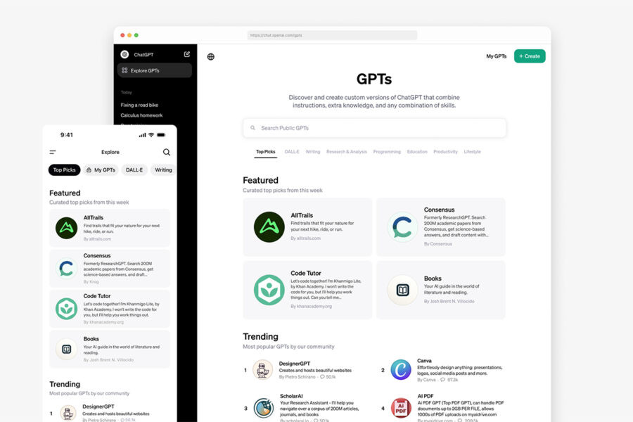 OpenAI відкрила магазин чат-ботів GPT Store