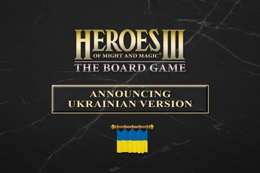 The publisher of the board game Heroes of Might and Magic III will release the Ukrainian version of the game instead of the Russian one