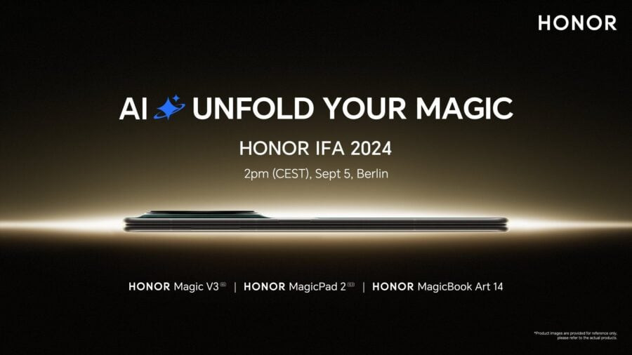 Honor 5 вересня 2024 року покаже на виставці IFA три нові пристрої