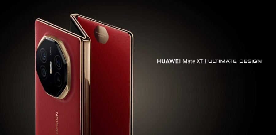 Потрійний складаний смартфон Huawei Mate XT Ultimate Design дебютував на глобальному ринку