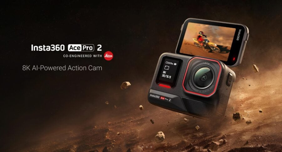 Представлено екшн-камеру Insta360 Ace Pro 2 з можливістю записувати 8K-відео, об'єктивом Leica та ціною $399