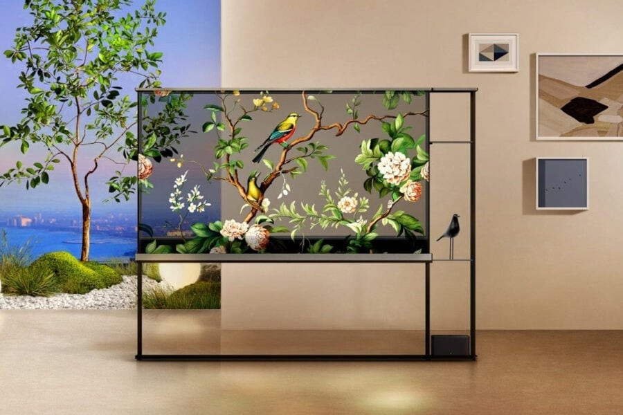 LG presents transparent wireless TV at CES 2024