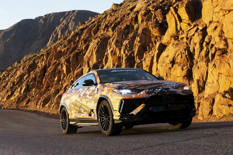 Updated crossover Lamborghini Urus - we start with victory