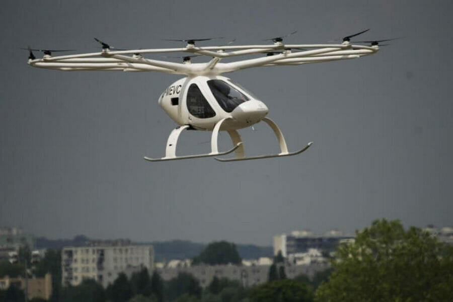 Electric flying taxis are planned to be launched in the Paris region