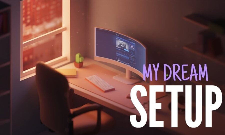 The Ukrainian relaxing game My Dream Setup was released on Steam