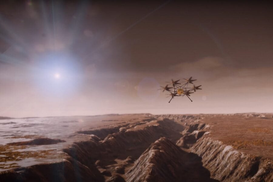 NASA shows the concept of a new Martian helicopter Mars Chopper