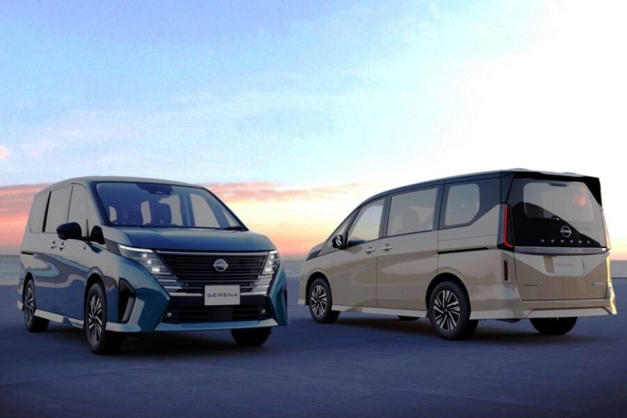 The debut of the new minivan Nissan Serena: smart autopilot and a 1.4-liter hybrid