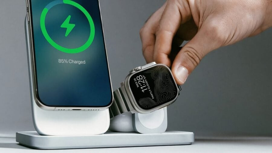 Nomad показала нову докстанцію бездротової зарядки для iPhone, Apple Watch та AirPods