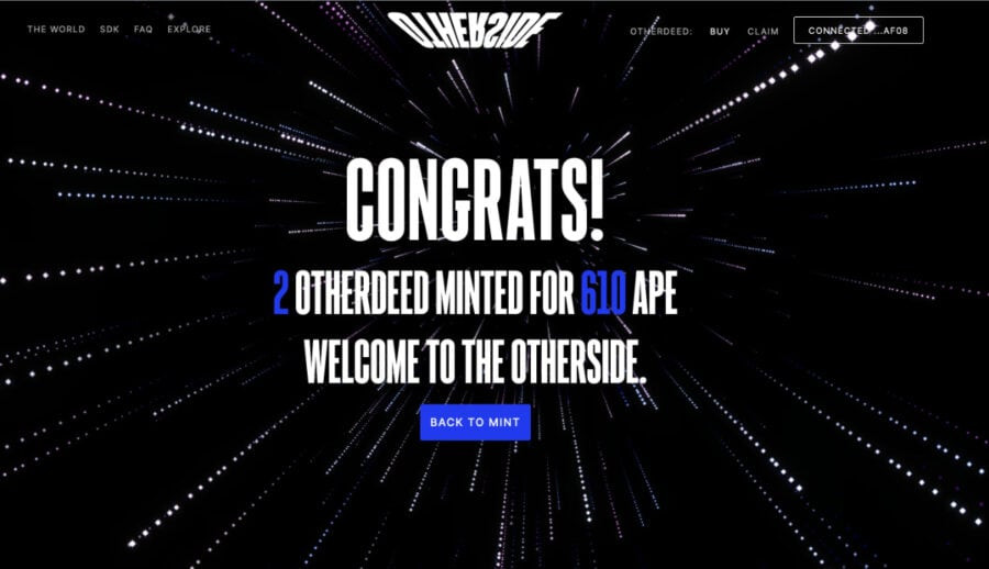 The creators of the NFT collection Bored Apes Yacht Club raised $320 million by selling virtual land
