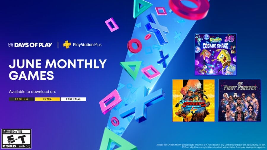 What games will be given away in PS Plus in June