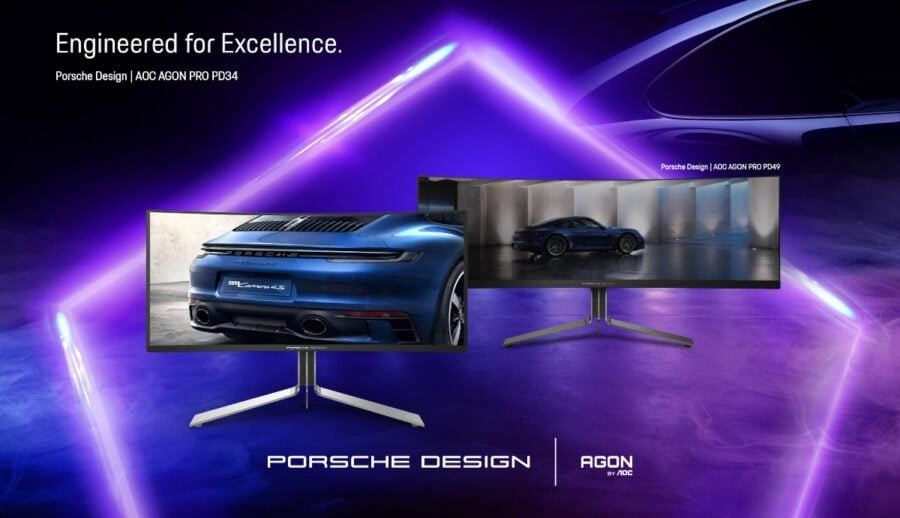 AOC в партнерстві з Porsche Design анонсувала ігровий монітор із QD-OLED екраном