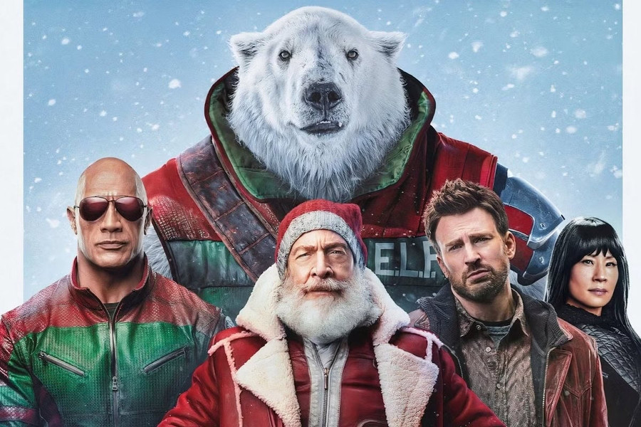 Red One movie review. A Christmas adventure by Dwayne Johnson and Chris Evans that lacks a soul