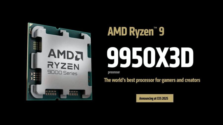 AMD представила процесори Ryzen 9 9950X3D: максимальна потужність для гравців та творців контенту